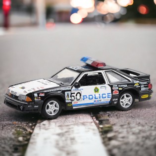 그린라이트 1:64 포드 머스탱 LX 경찰차 특별판 다이캐스트 자동차 미니카 피규어 장난감